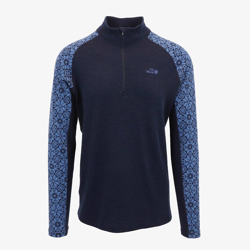 HVÍTANES merínó ullarpeysa í herrasniði